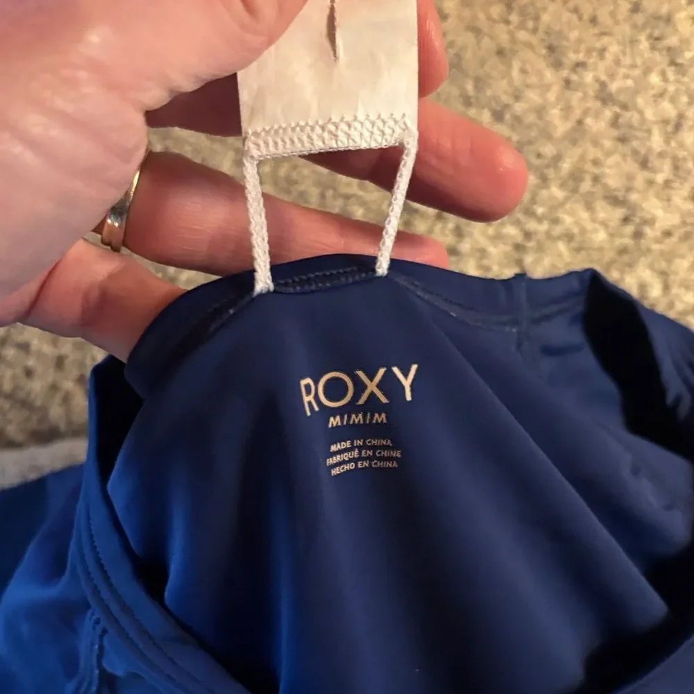 Roxy Navy and Floral Rashguard